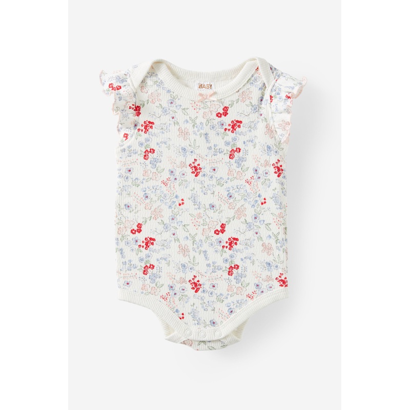 Organic Pointelle Flutter Bubbysuit