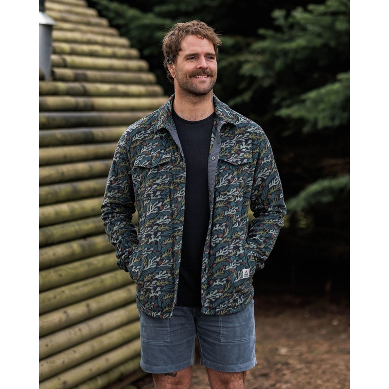 Maple Recyceltes Polar-Fleece-Hemd – Ozeanstrom Schwarz