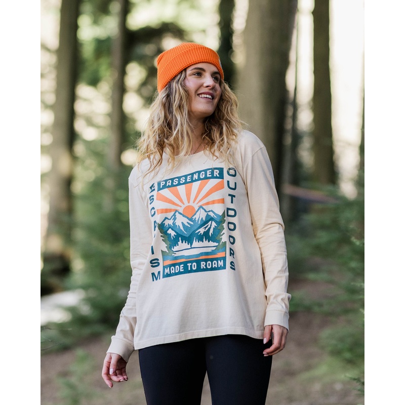 Solitude Recyceltes Baumwoll-Oversized-Langarmshirt  – Birke