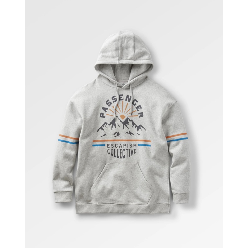 Wander Recycelter Baumwoll Hoodie meliert – Graumeliert