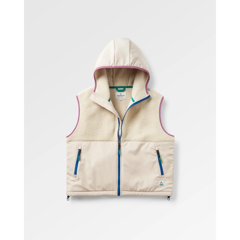 Beebalm Recyceltes Sherpa-Fleece-Top – Hafermehl