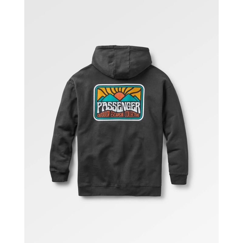 Golden Hour Kapuzenpullover – Schwarz