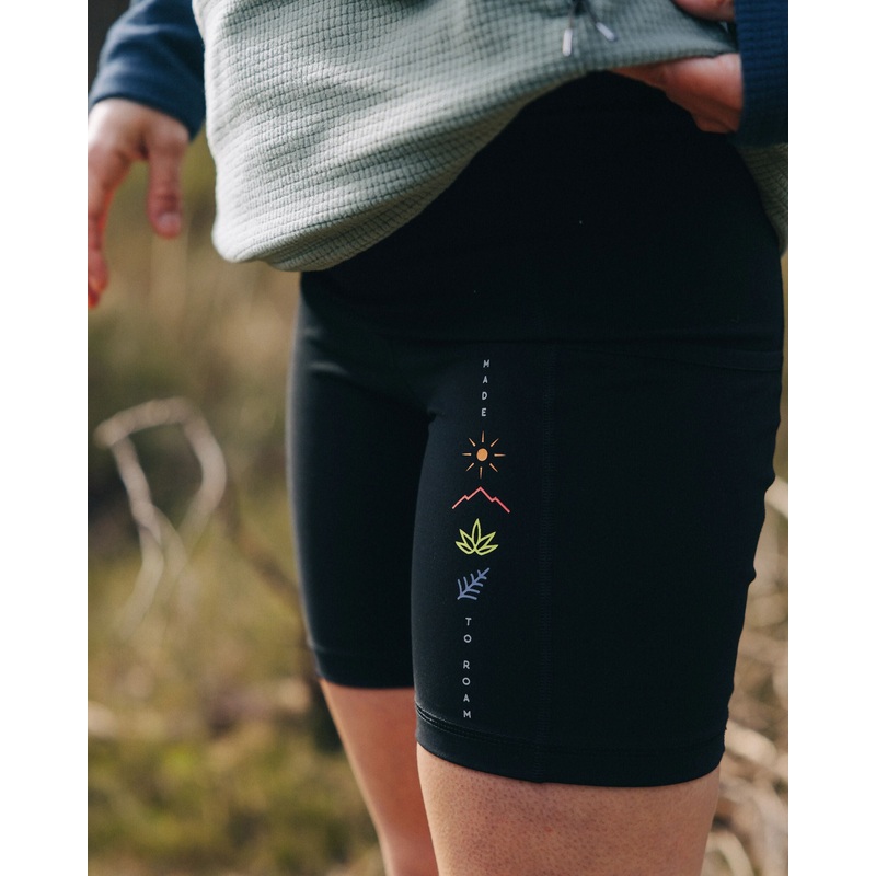 Mantra Recycelte Aktiv-Short – Schwarz