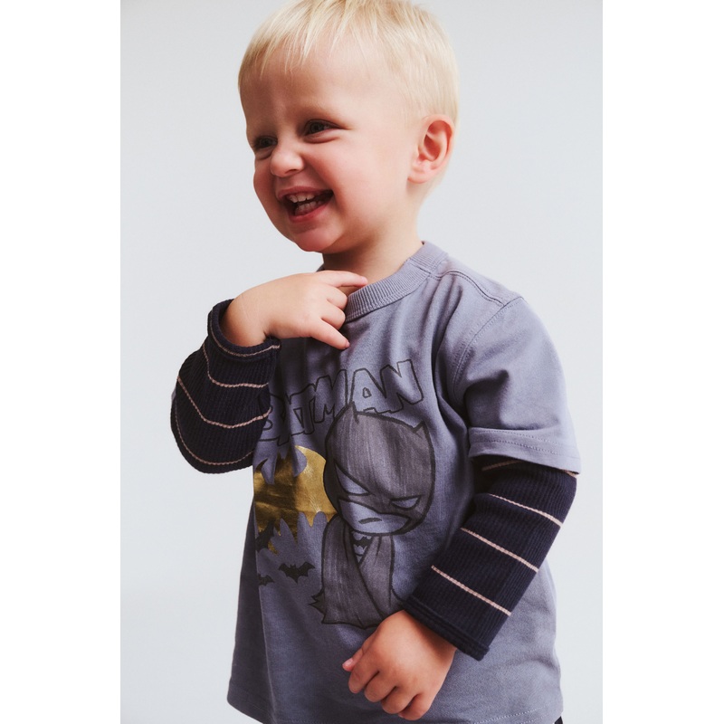 Batman Short Sleeve Tee|0-3M|3-6M|6-12M|12-18M|18-24M