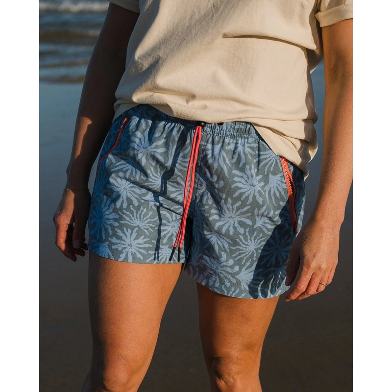 Way Out Allzweck-Shorts – Seegras Blauer Stahl