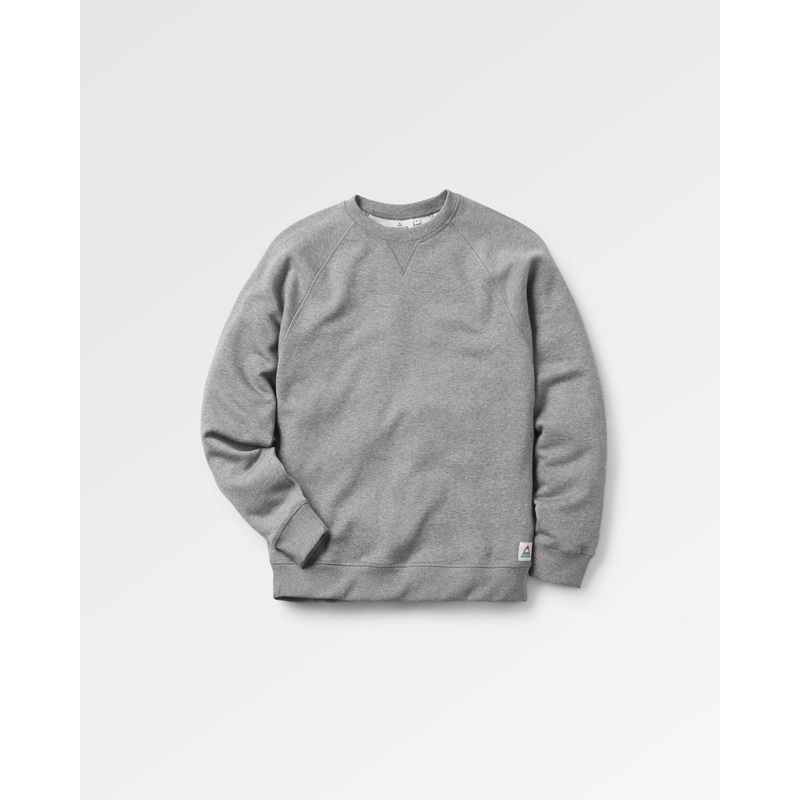 Heritage Recyceltes Baumwoll-Sweatshirt – Dunkelgrau meliert