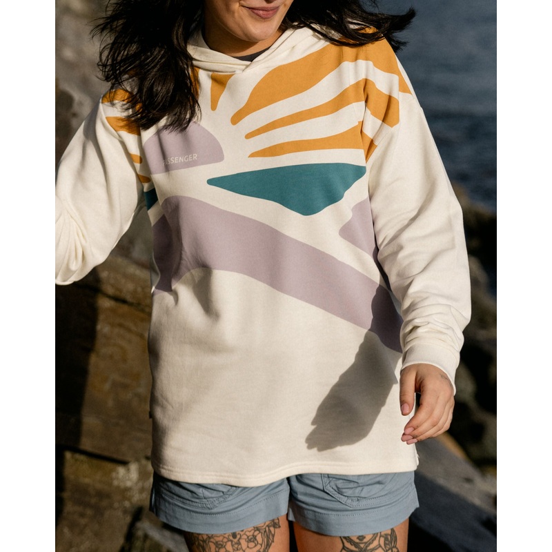 Sunsets Bio-Baumwoll-Hoodie – Marshmallow