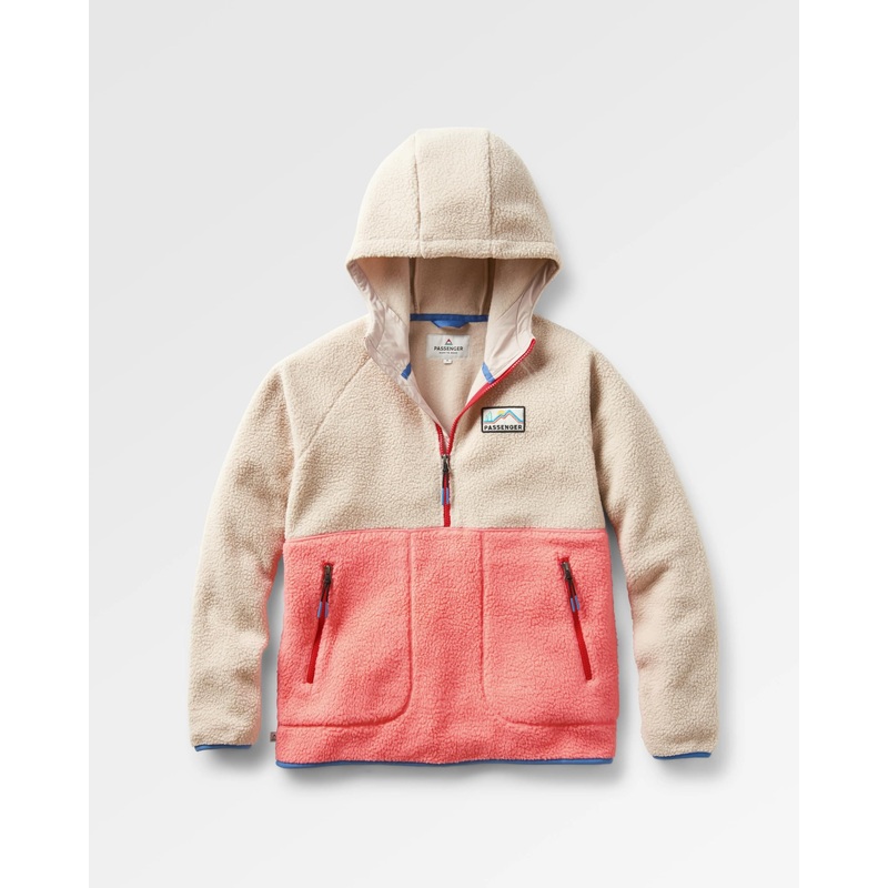 Maine 2.0 1/2 Zip Recyceltes Sherpa-Fleece – Muschelrosa