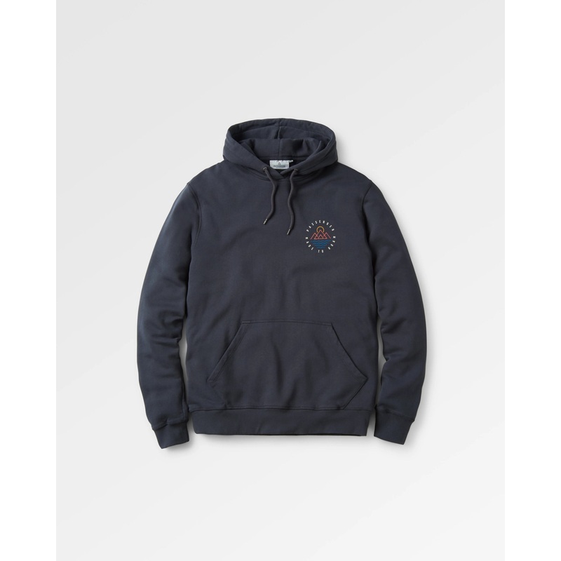 Escapism Recycelter Baumwoll-Kapuzenpullover – Schwarz