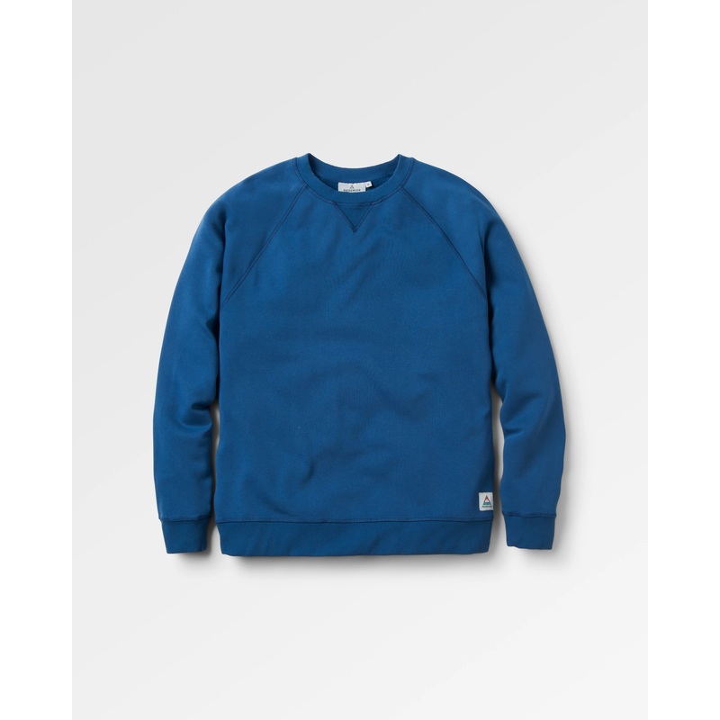Heritage Recyceltes Baumwoll-Sweatshirt – Dunkler Denim