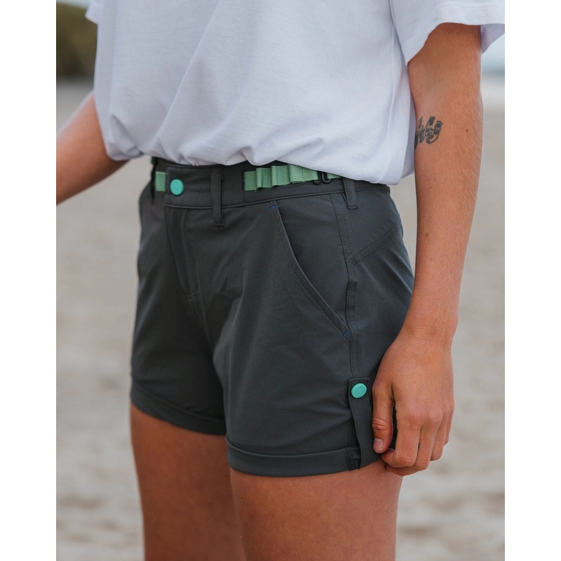 365 Trail Roll Up Shorts – Holzkohle