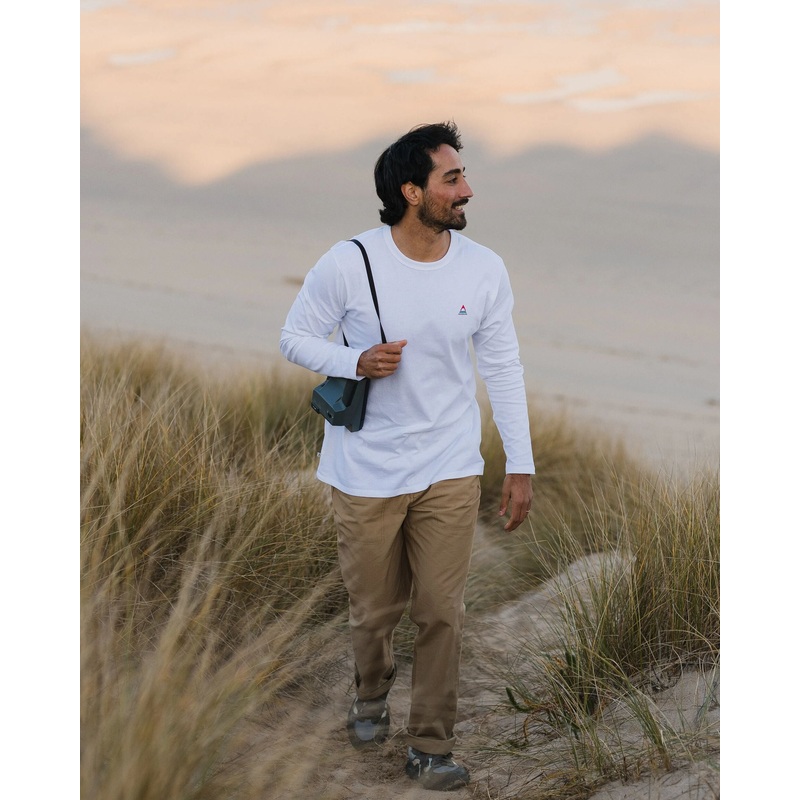 Classic Logo Recycelte Baumwolle LS T-Shirt – Wei