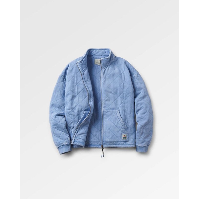 Clementine Gesteppte Reiverschlussjacke – Kornblumenblau