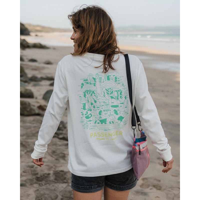 Better Outside Bio-Baumwoll Oversized Langarmshirt – Marshmallow