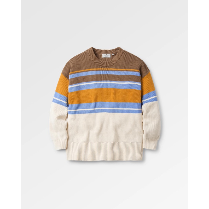 Grasslands Bio-Baumwolle Gestrickter Pullover Oversized – Eichel