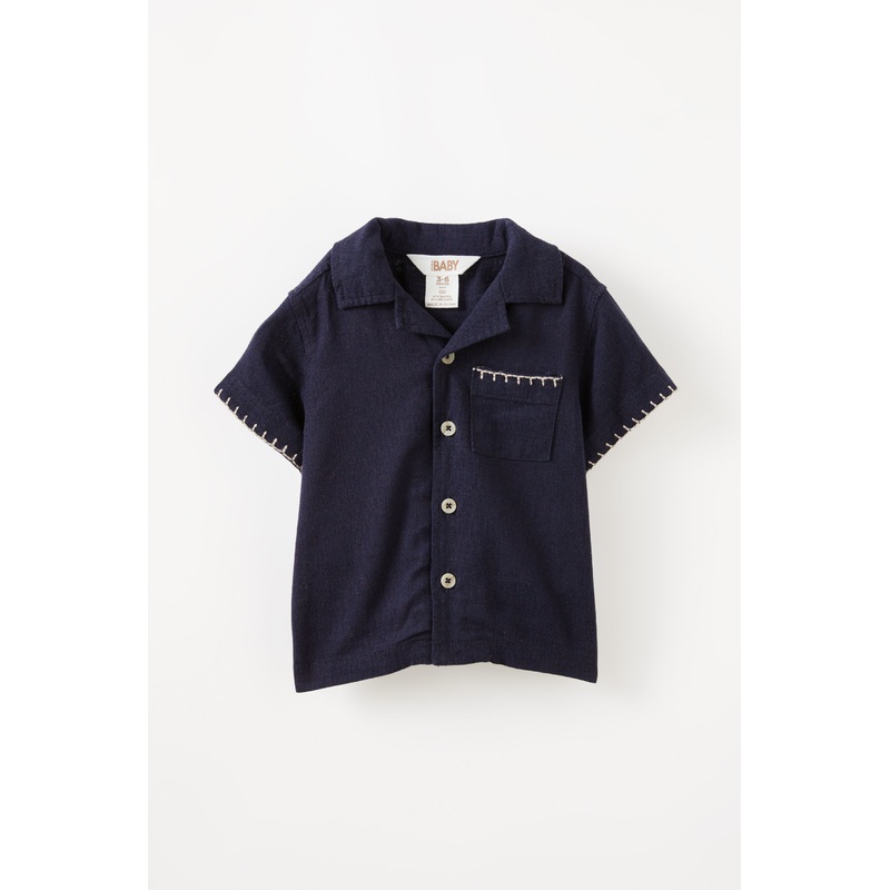 Leo Cuban Relaxed Shirt|0-3M|3-6M|6-12M|12-18M|18-24M