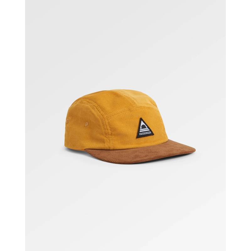 Fixie Recycelte Cord 5-Panel Kappe – Goldene Wrze