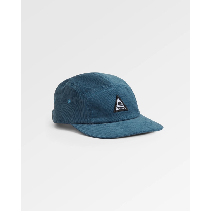 Fixie Recycelte Cord 5-Panel Kappe – Sturmgrau