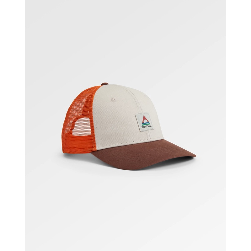 Heritage Netz Snapback Kappe – Cappuccino
