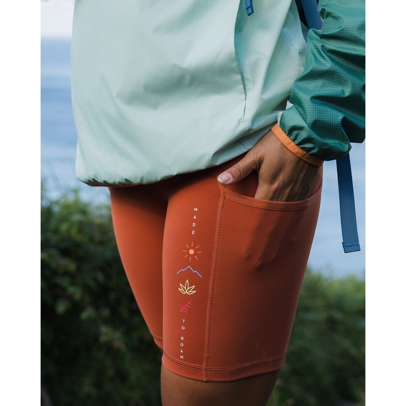 Mantra Recycelte Aktiv-Short – Gebrannter Ton