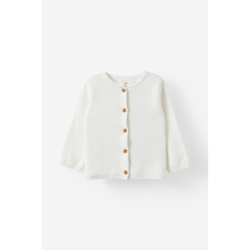 Organic Knit Cardigan|TEENY|NEWBRN|0-3M|3-6M|6-12M|12-18M