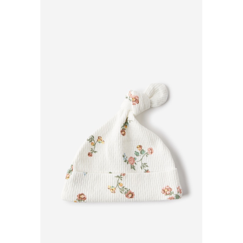 Organic Pointelle Beanie|OS