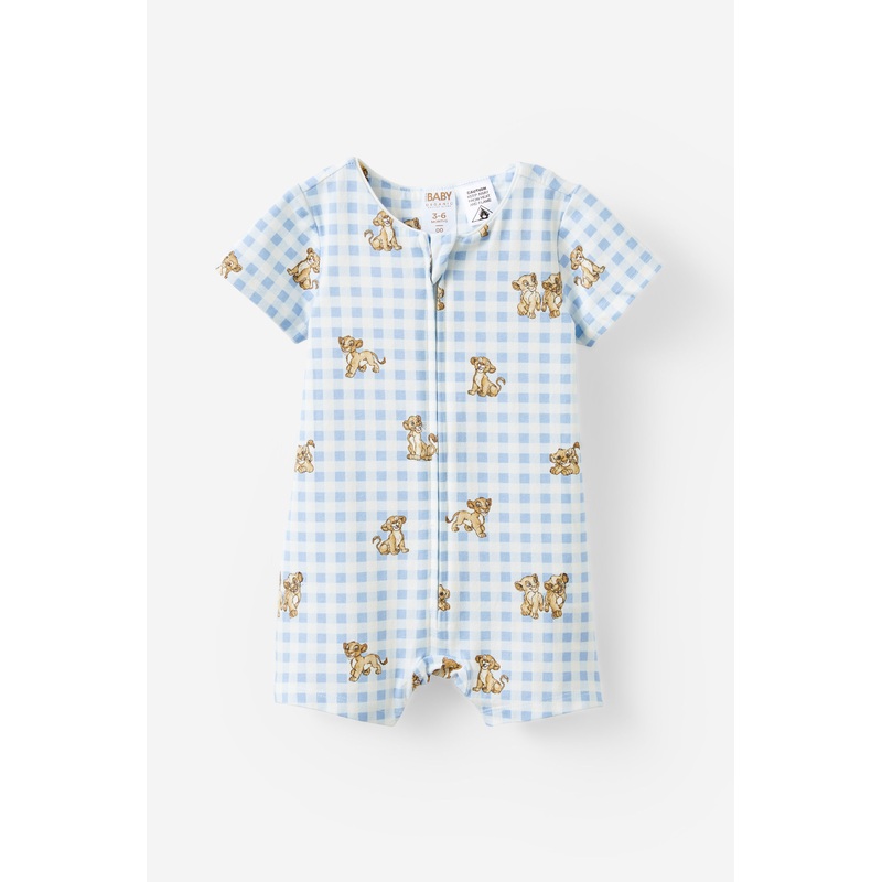 The Lion King Short Sleeve Zip Romper