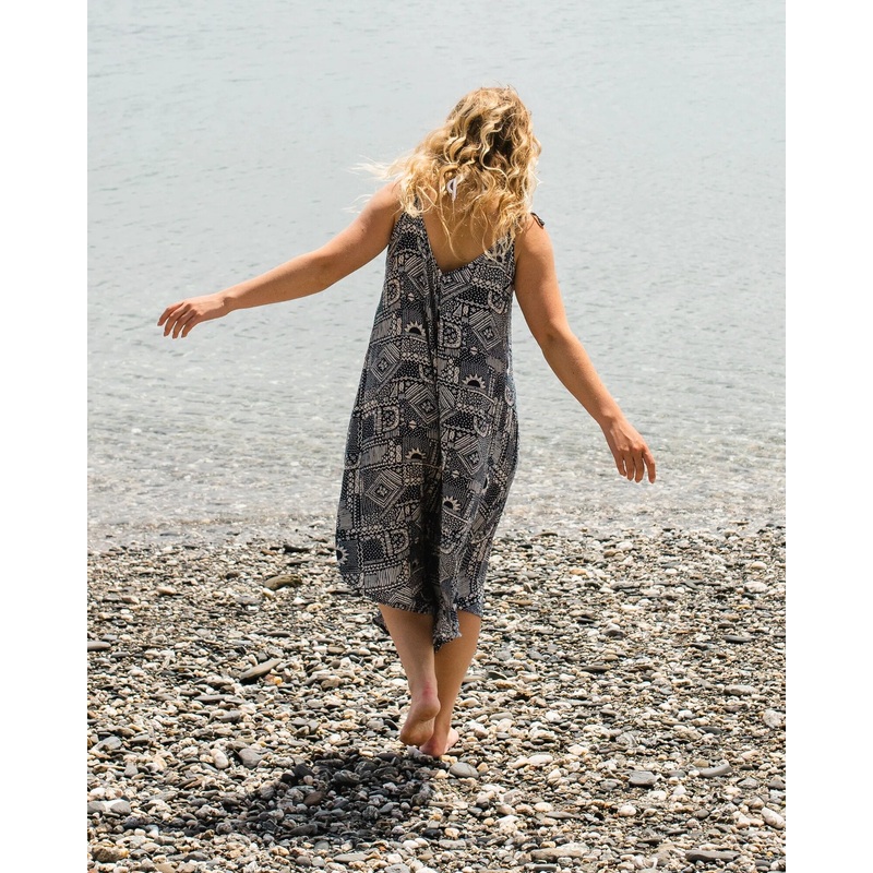 Copetn Jumpsuit – Vintage Patchwork Marineblau