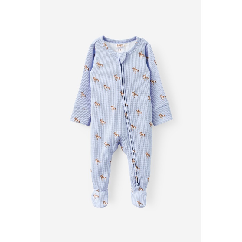Organic Pointelle Zip Romper|TEENY|NEWBRN|0-3M|3-6M|6-12M|12-18M