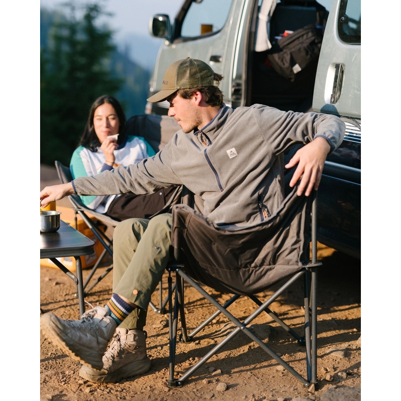 Switchback Recyceltes Micro Polartec Fleece – Graumeliert 2