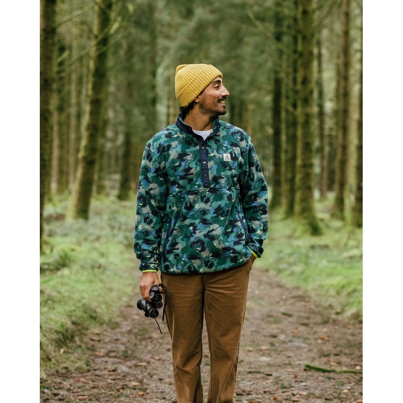 Adrift Recyceltes Polarfleece – Alpin Camo Regenwald