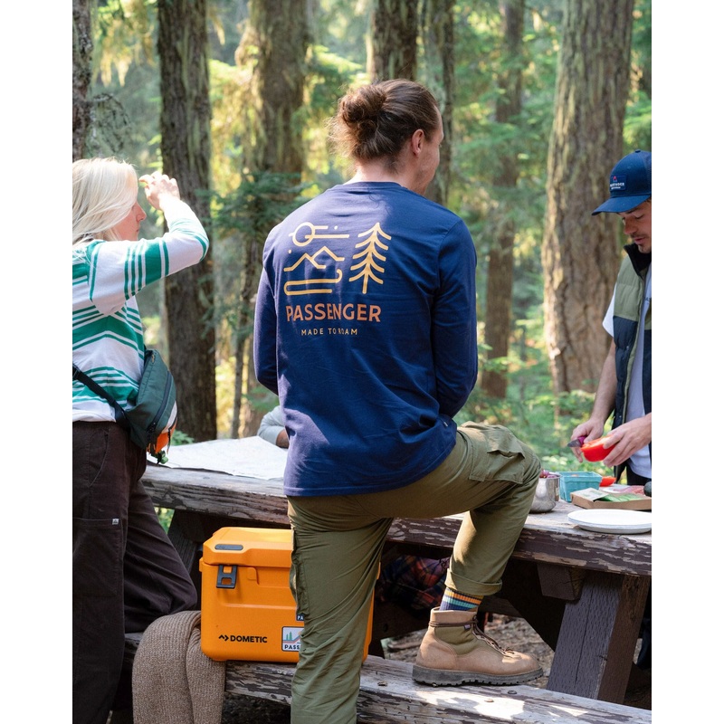 Phoenix Bio-Baumwoll Langarmshirt – Tiefes Marineblau