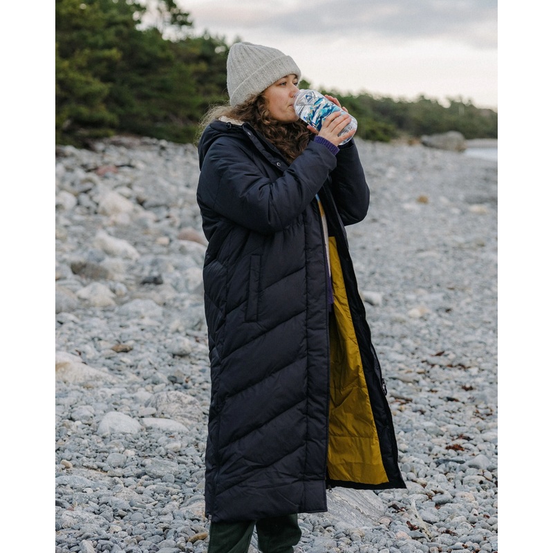 Tasman Recycled 2.0 lange, isolierte Jacke – Schwarz