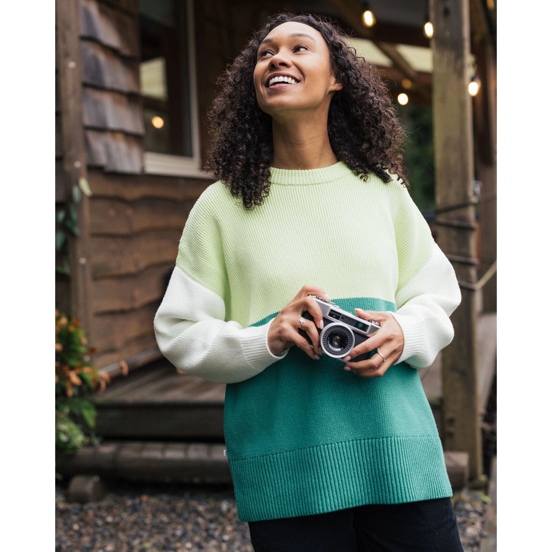 Gondwana Bio Oversized Gestrickter Pullover – Grnsee