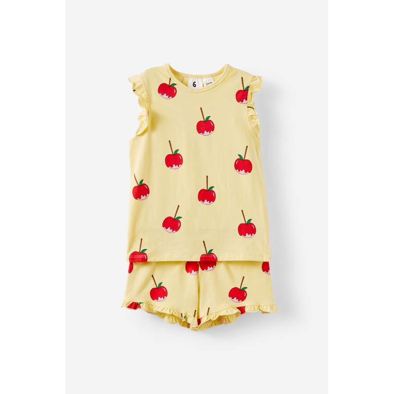 Stacey Short Sleeve Flutter Pyjama Set