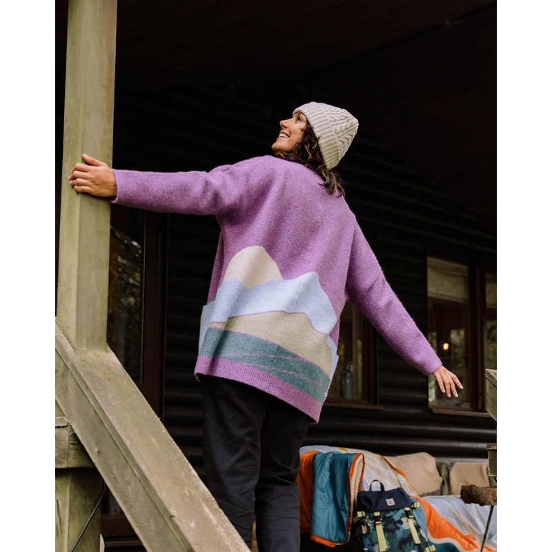 Vista Recycelter Strickcardigan – Rhabarber