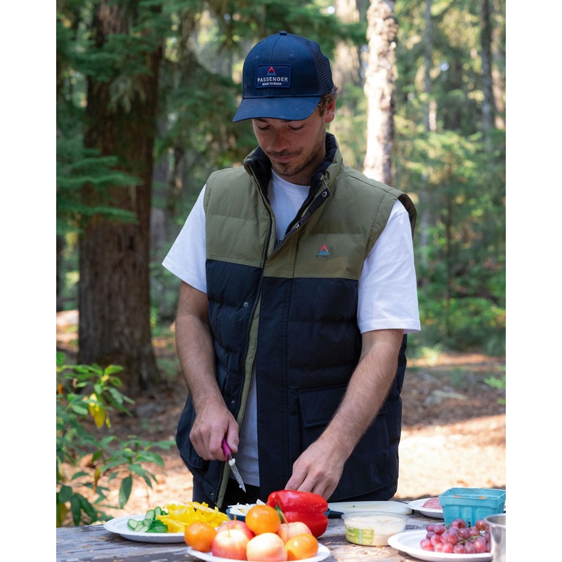 Baltic recyceltes Top – Schwarz/Khaki