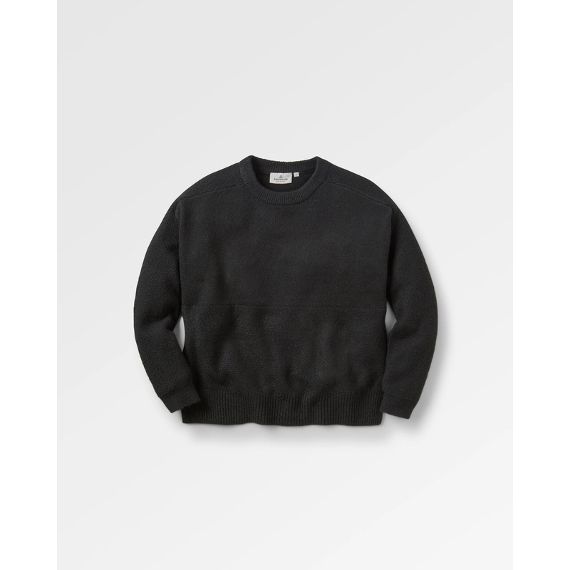 Cove Recycelter Gestrickter Pullover – Schwarz