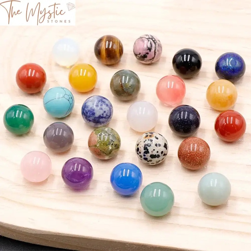 16mm Agate Gemstone Sphere|Blue Turquoise|Blue Dot Stone|Rhodonite|Picture Stone|Lapis Lazuli|White Crystal|Blue Sand|Opal|Watermelon red|Topaz|Indian Agate|Golden Sand|Gold Swan Obsidian|Mixed Random Send|Dragon Blood Stone|Crazy Agate|Tiger Eye Stone|Re