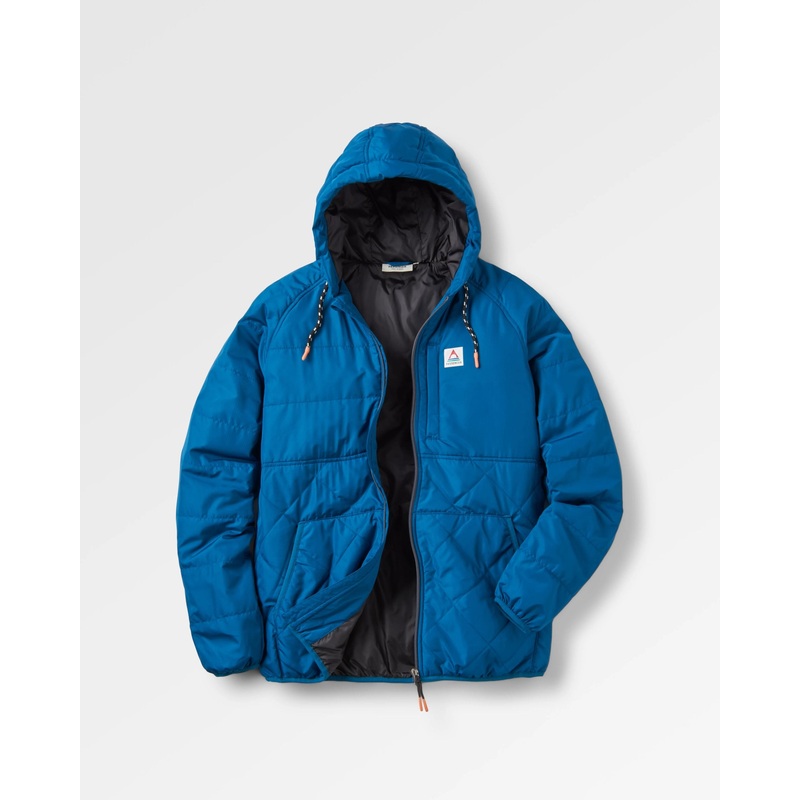 Dylan Recycelte Isolierte Jacke mit Reiverschluss – Gezeitenblau