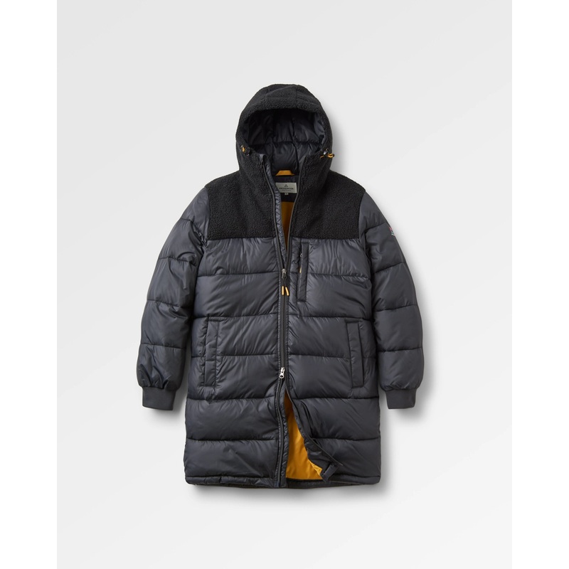 Elowen Kapuzenjacke aus recyceltem Isoliermaterial – Schwarz