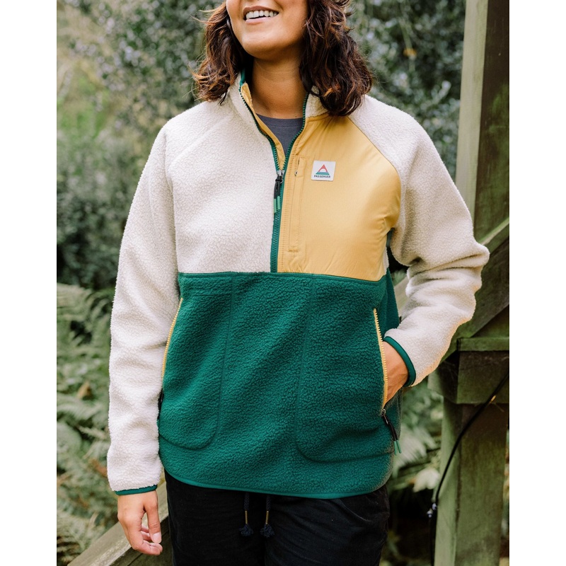 Home 2.0 Recyceltes Sherpa-Fleece – Regenwald/ Haferflocken