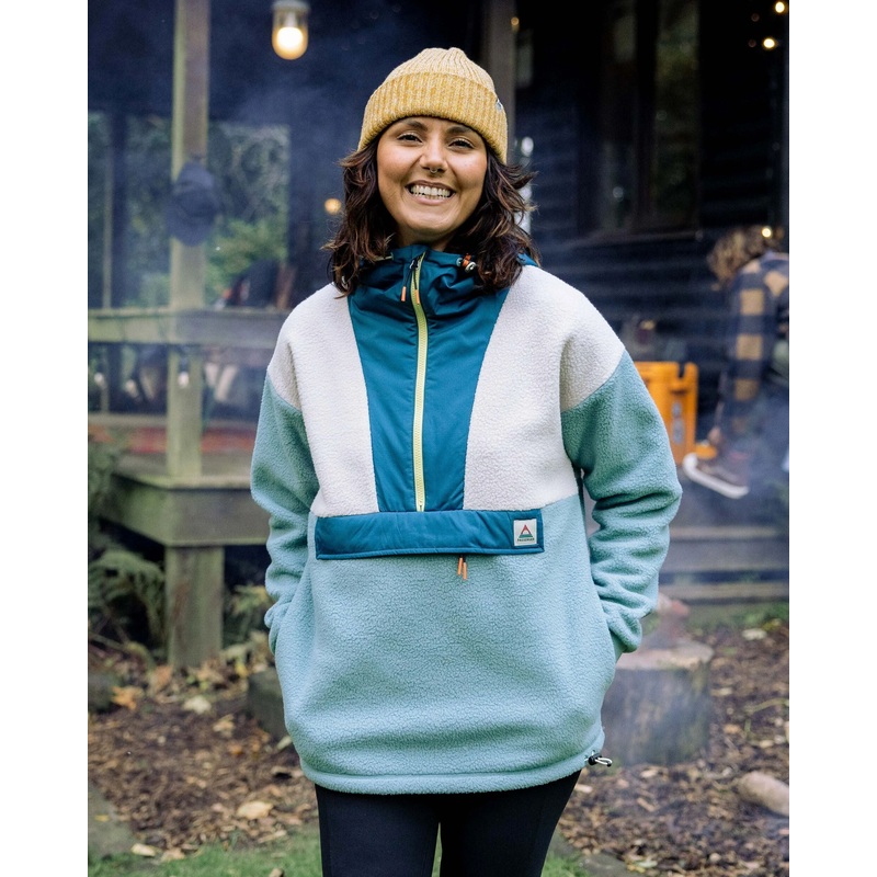 Maren 1/2 Zip Recyceltes Sherpa-Fleece – Arktis