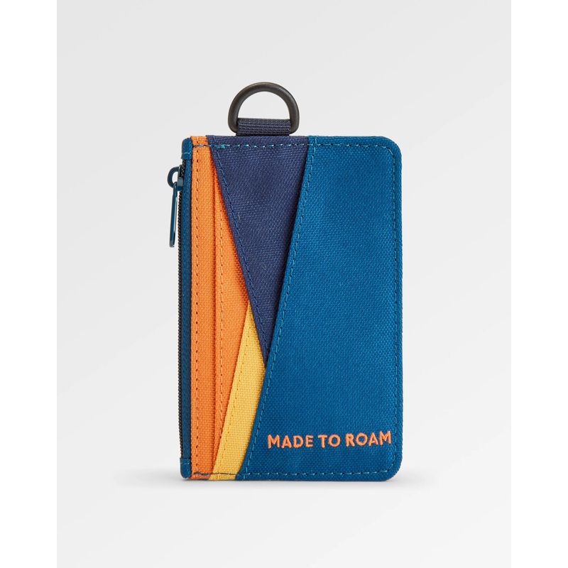 Mountain recycelter Kartenhalter – Gezeitenblau Orange Multi