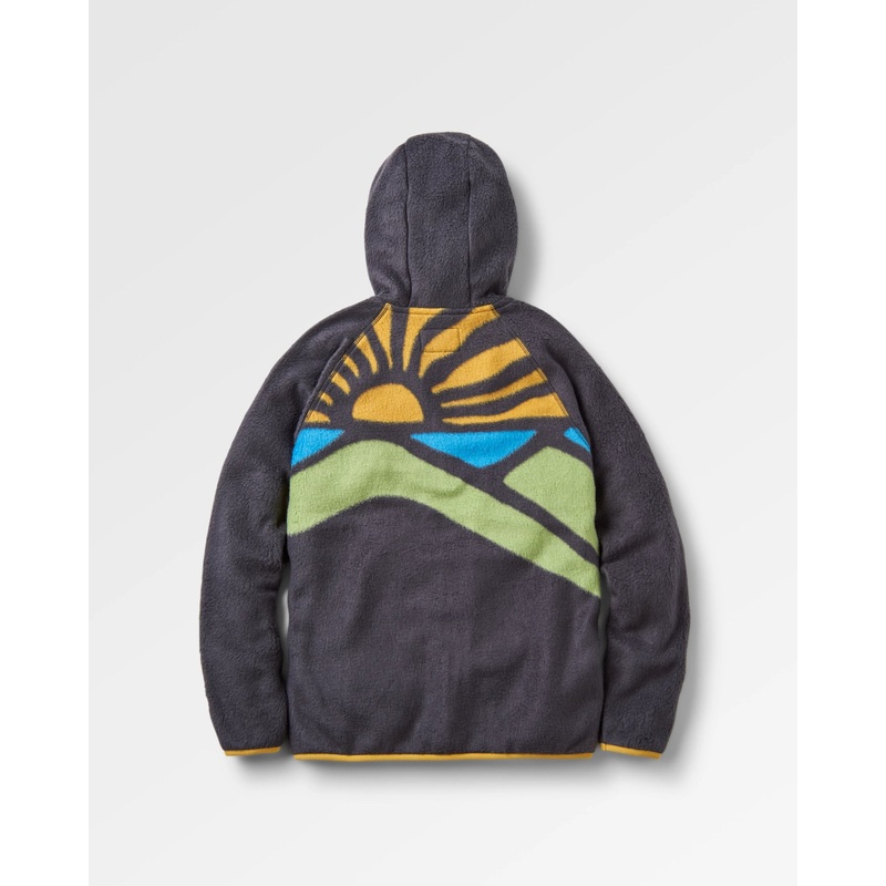 Nordkste 2.0 Full Zip Recyceltes Sherpa-Fleece – Verblasstes Schwarz