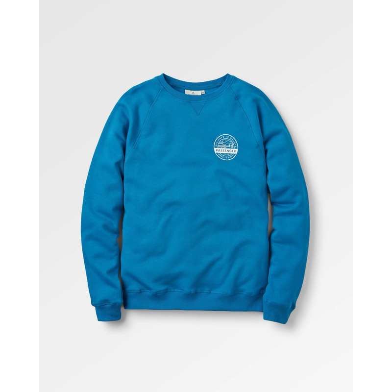 Odyssey Natrliches Baumwoll-Sweatshirt – Blauer Stahl
