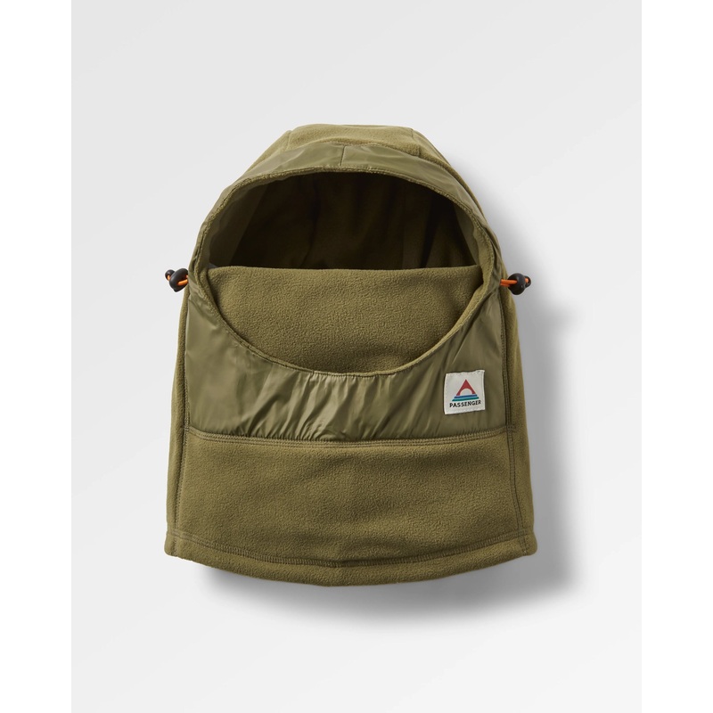 Snow Lodge recyceltes Polar-Fleece-Kapuze – Khaki