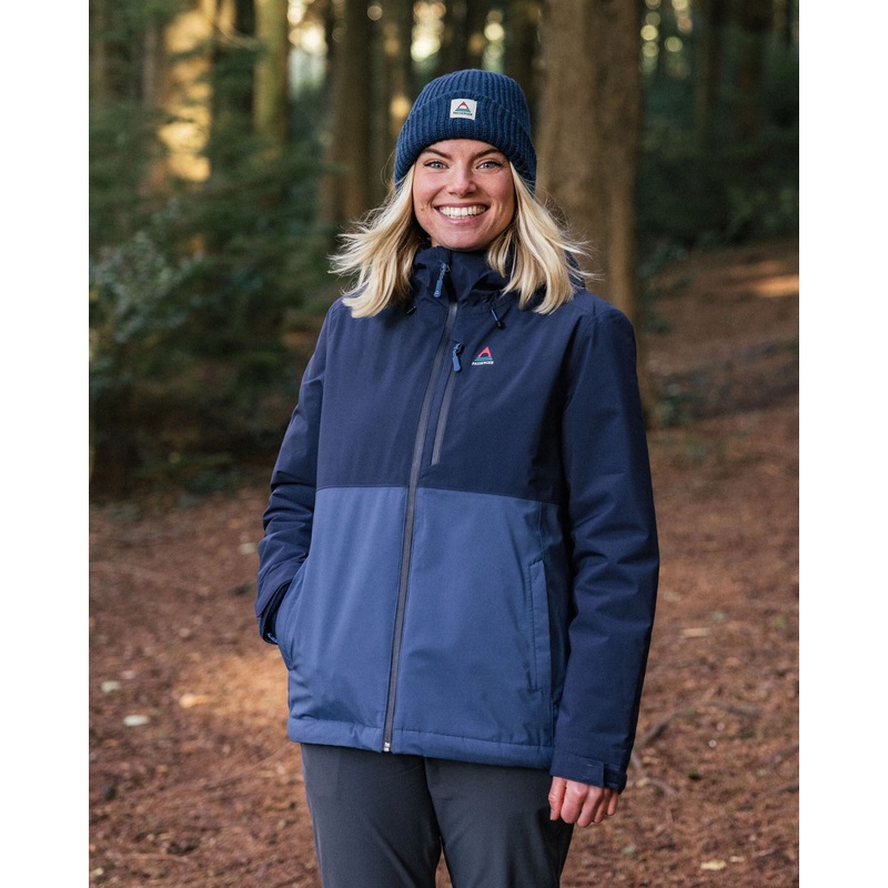 Elevate isolierte wasserdichte Jacke – Tiefes Marineblau