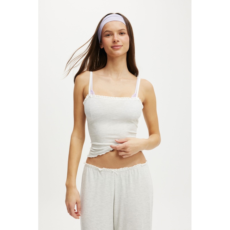 Waffle Baby Lock Square Neck Cami