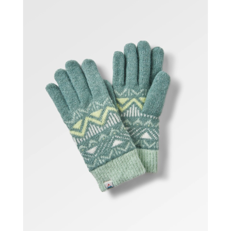 Nettle Recycelte Gestrickte Handschuhe – Regenwald